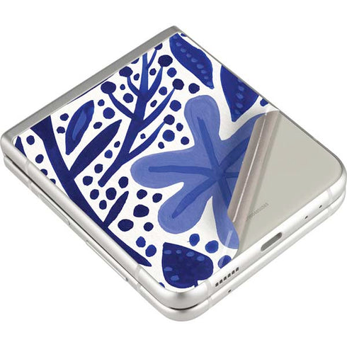 Cat Coq Blue Garden Galaxy Z Flip3 5G Skin